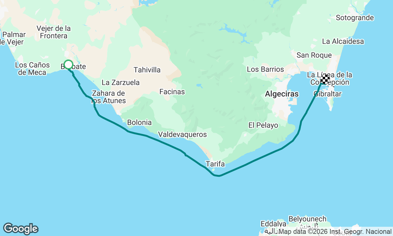 Barbate to Gib