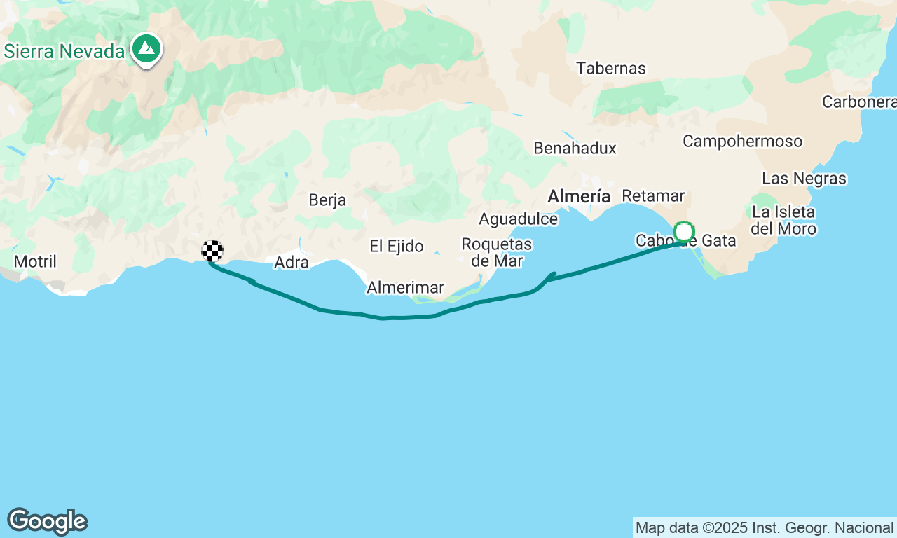 El Cabo de Gata to Le Rabita, Spain