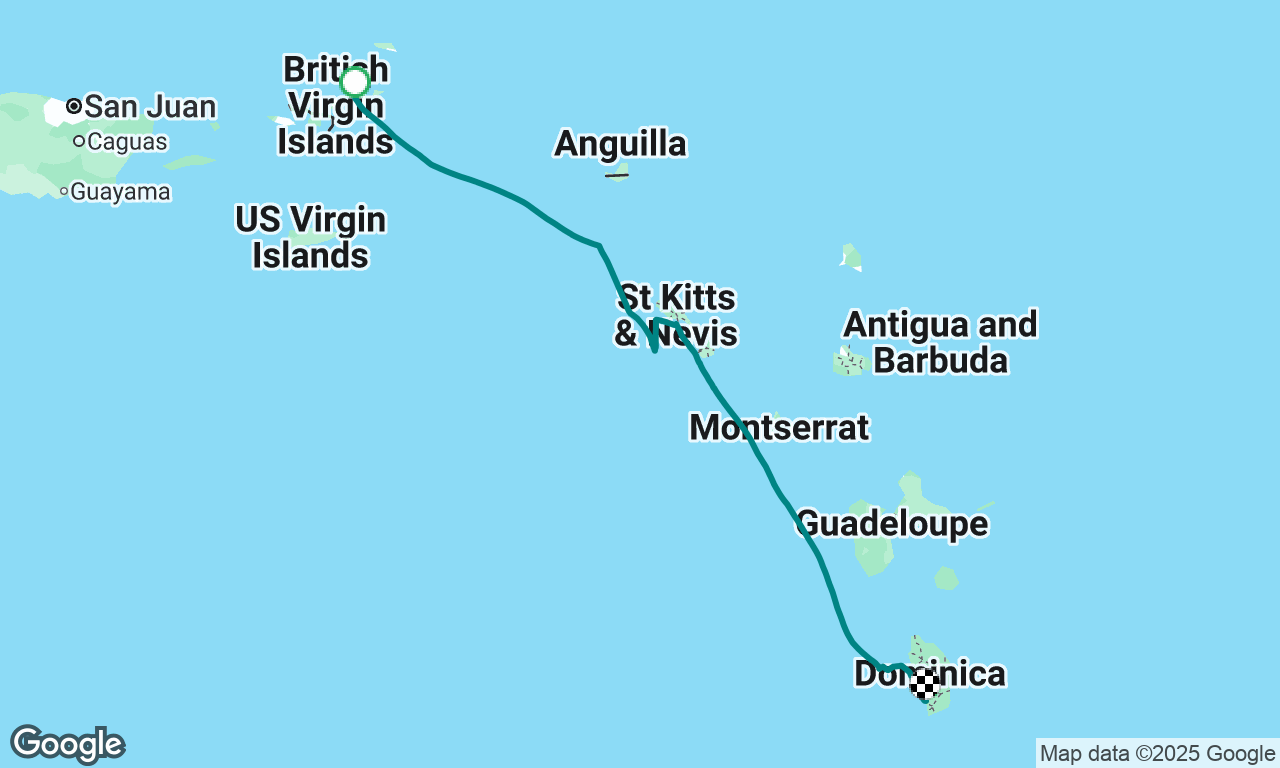 Tortola to Dominica 🇩🇲 