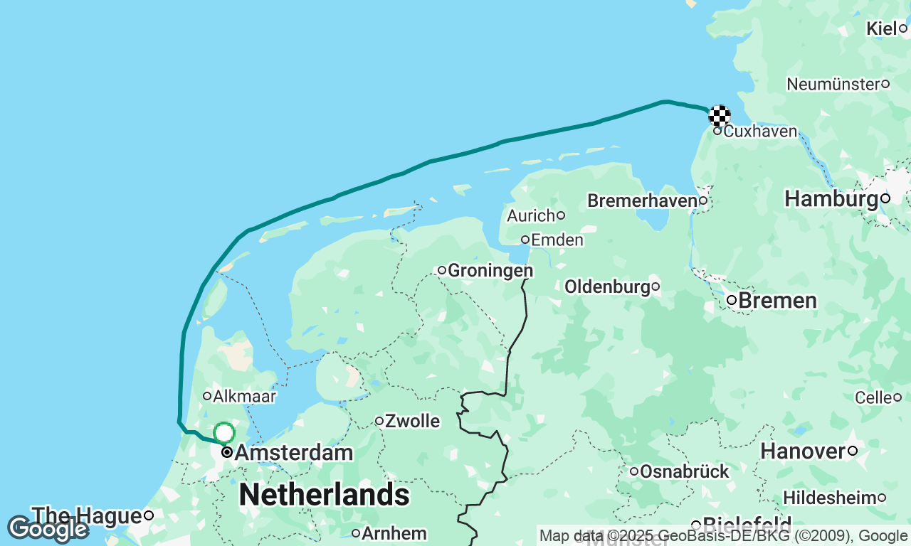 Amsterdam to Cuxhaven