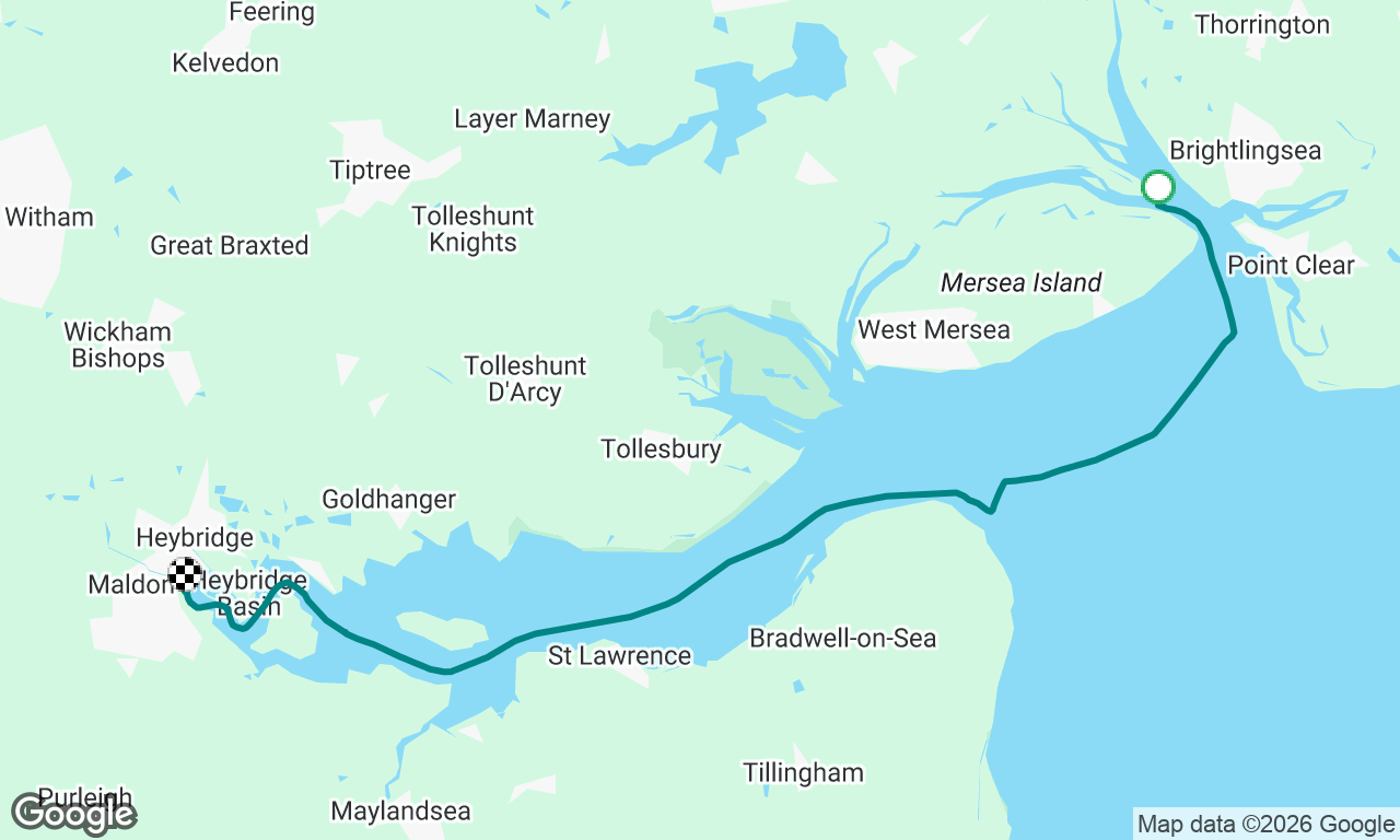 Pyefleet to Maldon