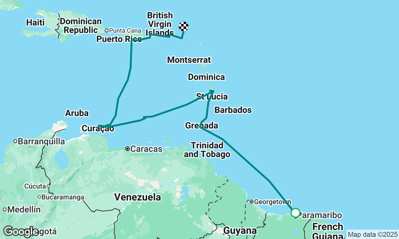 Around the Atlantic (4)
Suriname to Caribbean 