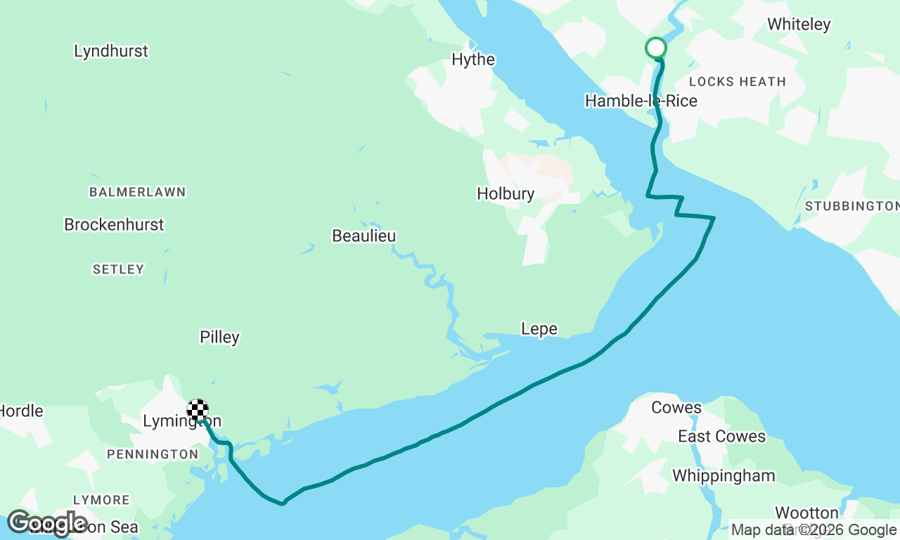 Hamble to Lymington 