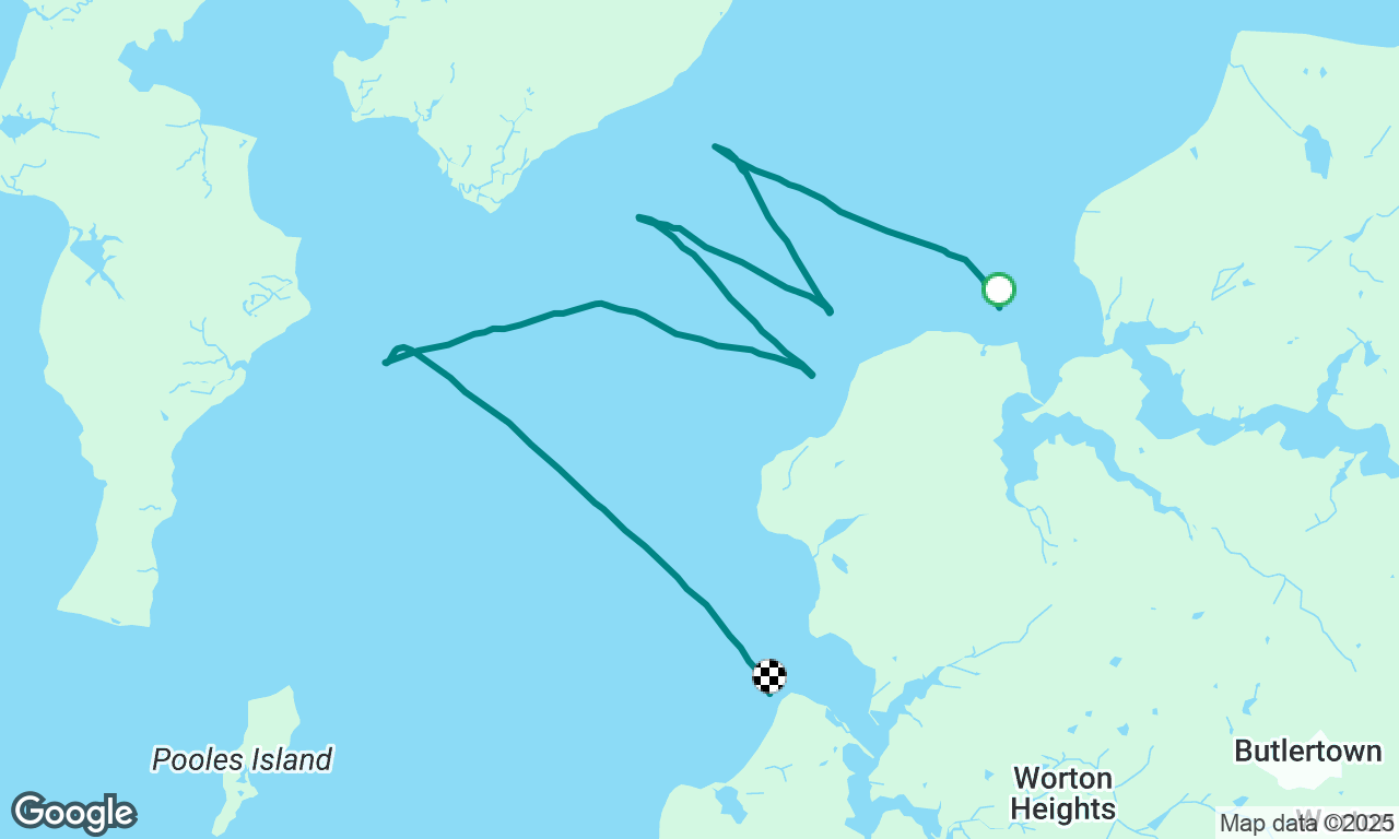 Slow sail to Worton