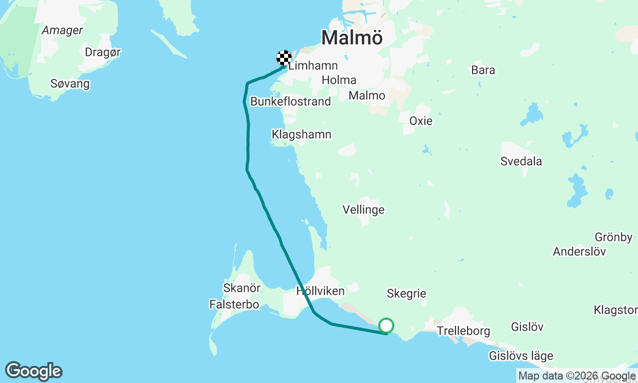 Skåre to Malmo