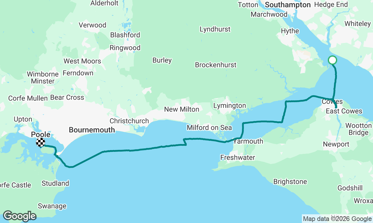 Hamble to Poole