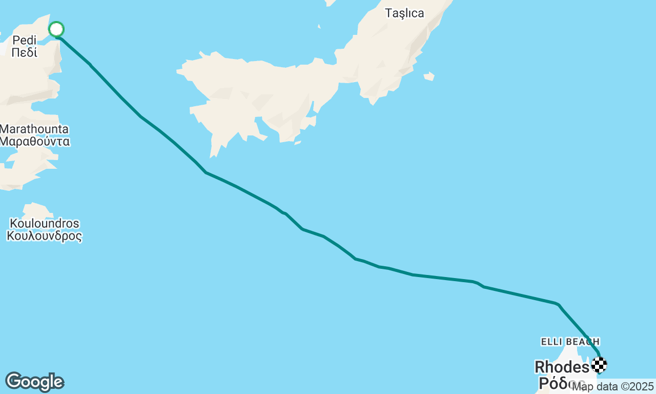 Pedi Symi to Rhodes