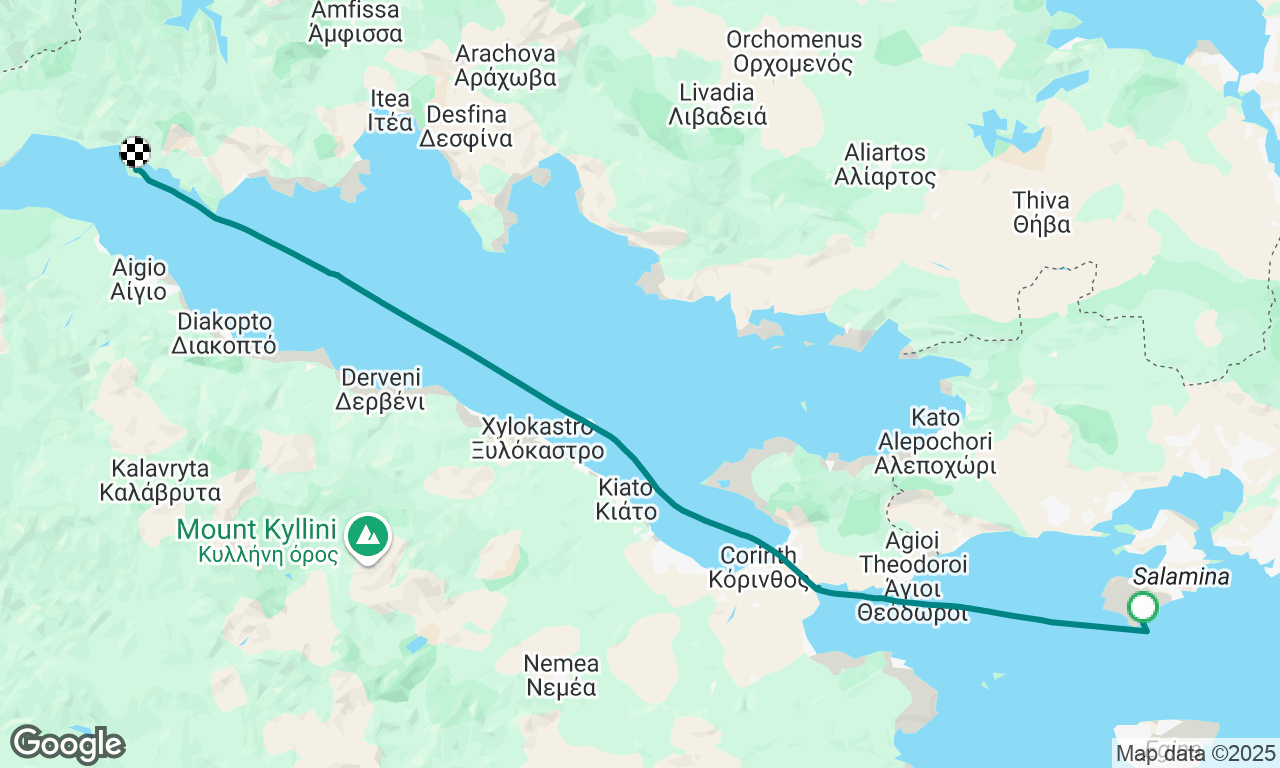 Salamina to Trizonia