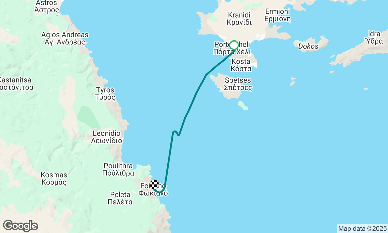 Porto Kheli to Fokianos