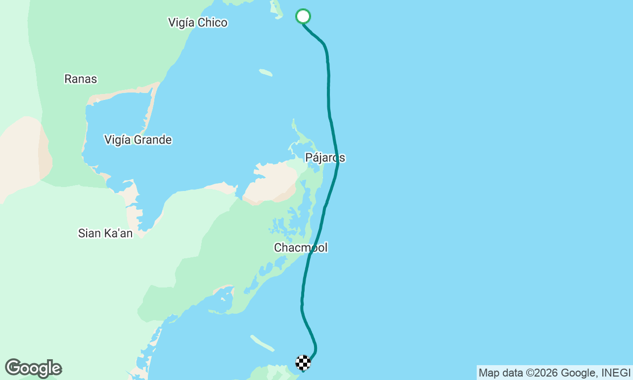 Punta Allen to Isla Chal