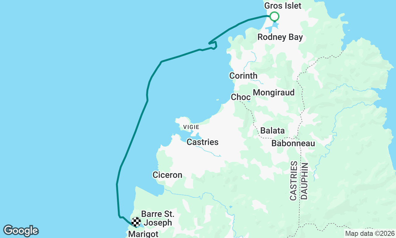 Rodney bay to Marigot