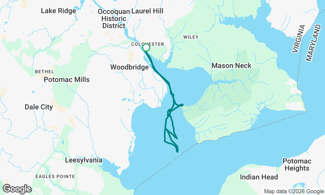 Random sail in the Occoquan Bay