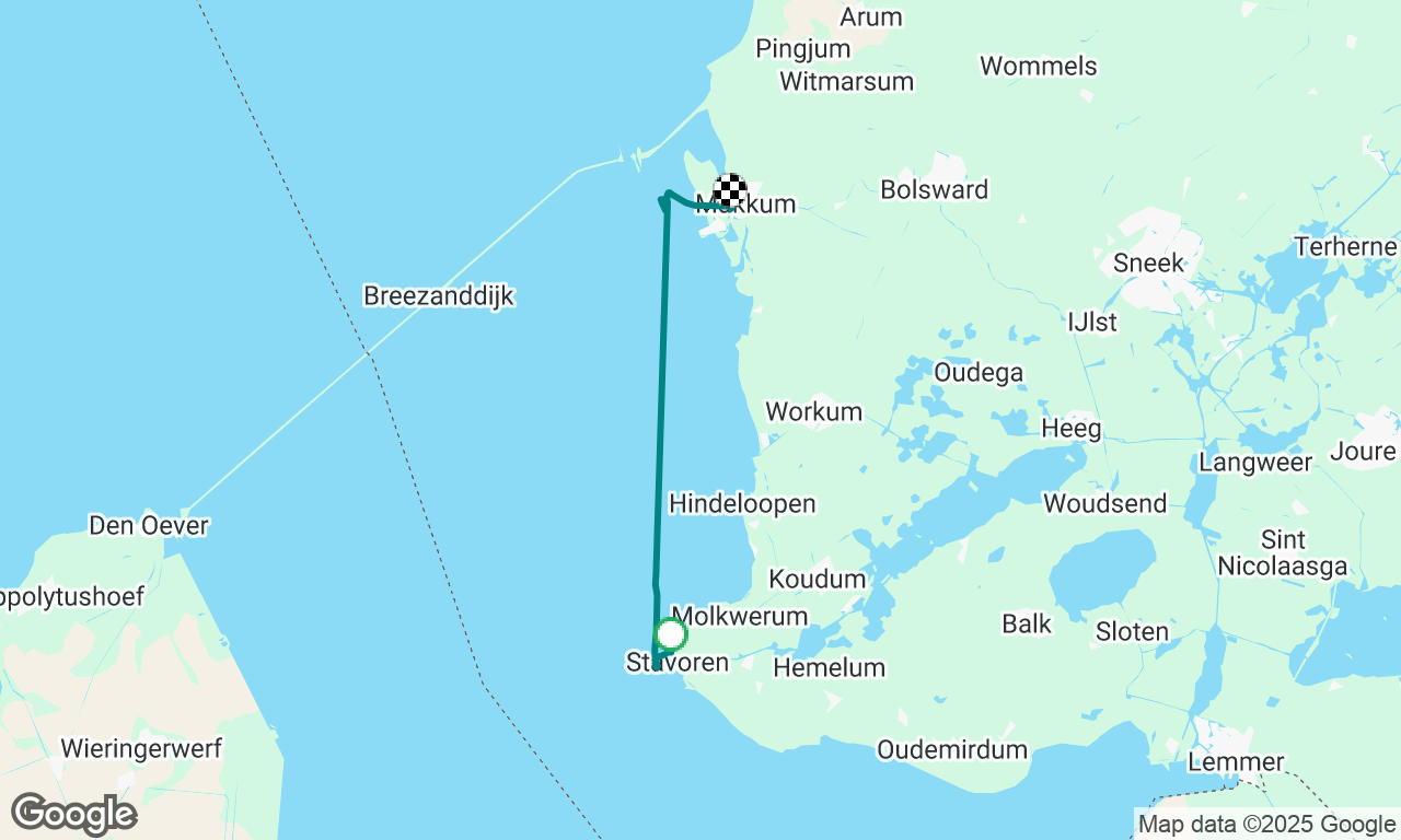 Stavoren to Makkum in the dark✨