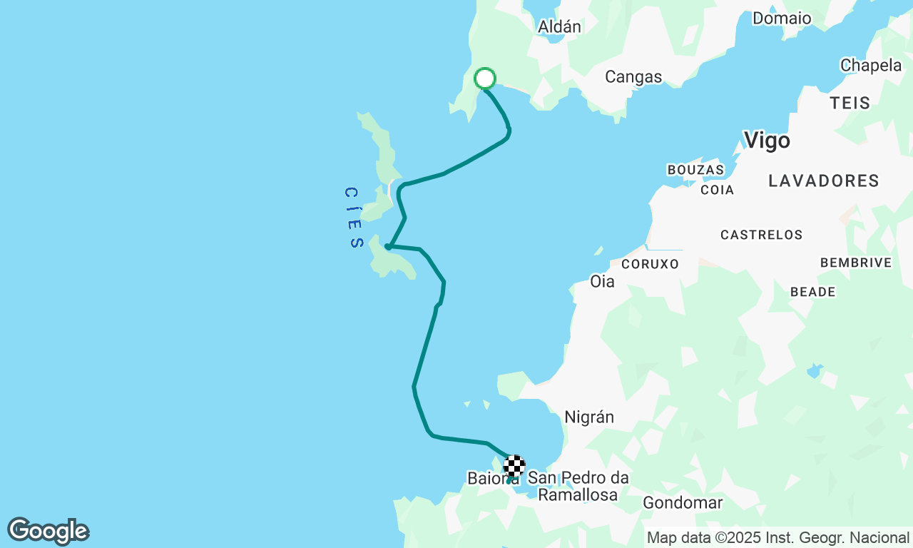 Ensenada de Barro to Porto Deportivo de Baiona