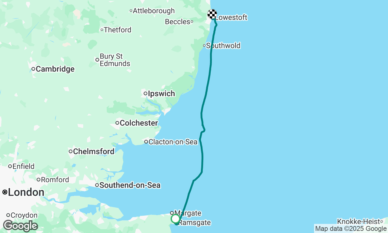 Ramsgate to Lowestoft