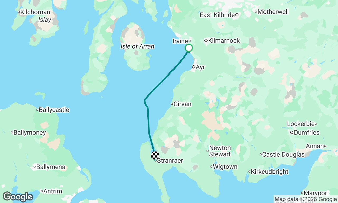 Troon to Ailsa Craig to Stranraer