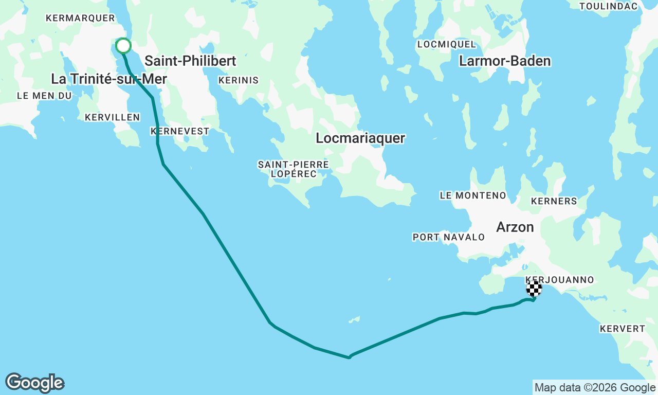 Fuel and anchor before Morbihan