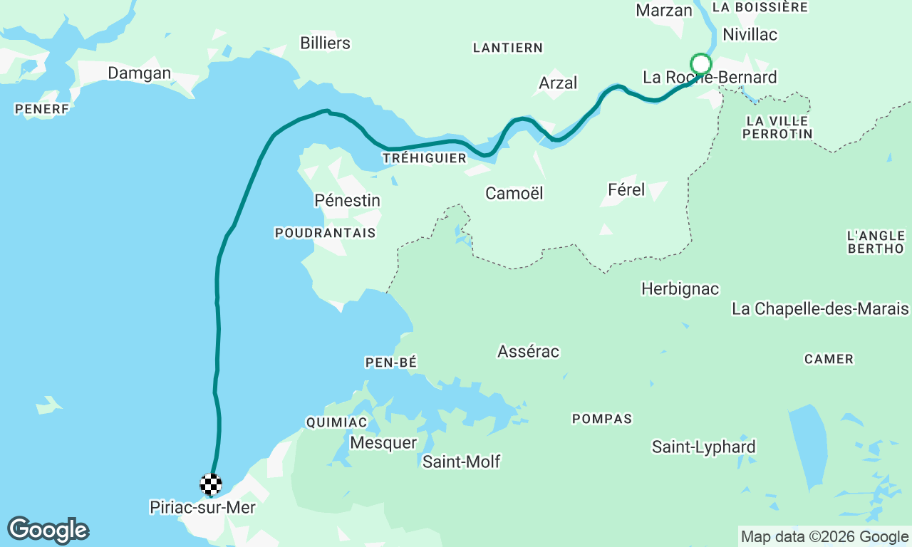 La Roche Bernard to Piriac sur Mer