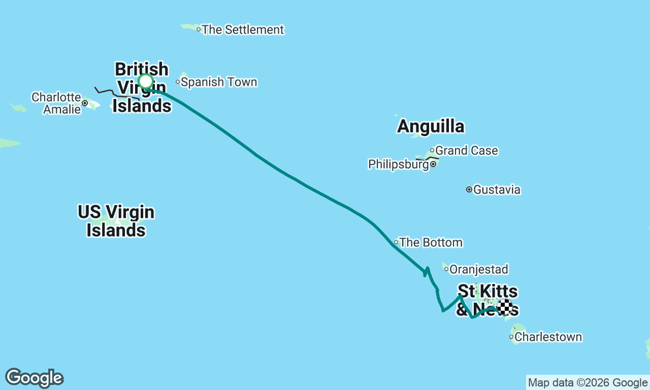 Tortola to St Kitts delivery