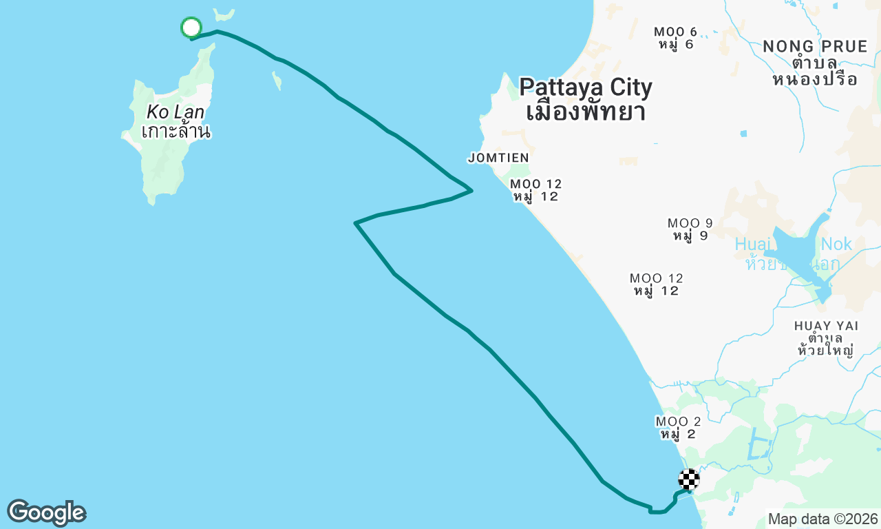 Ban Ko Lan, Thailand to Ocean Yacht Marina, Jomtein