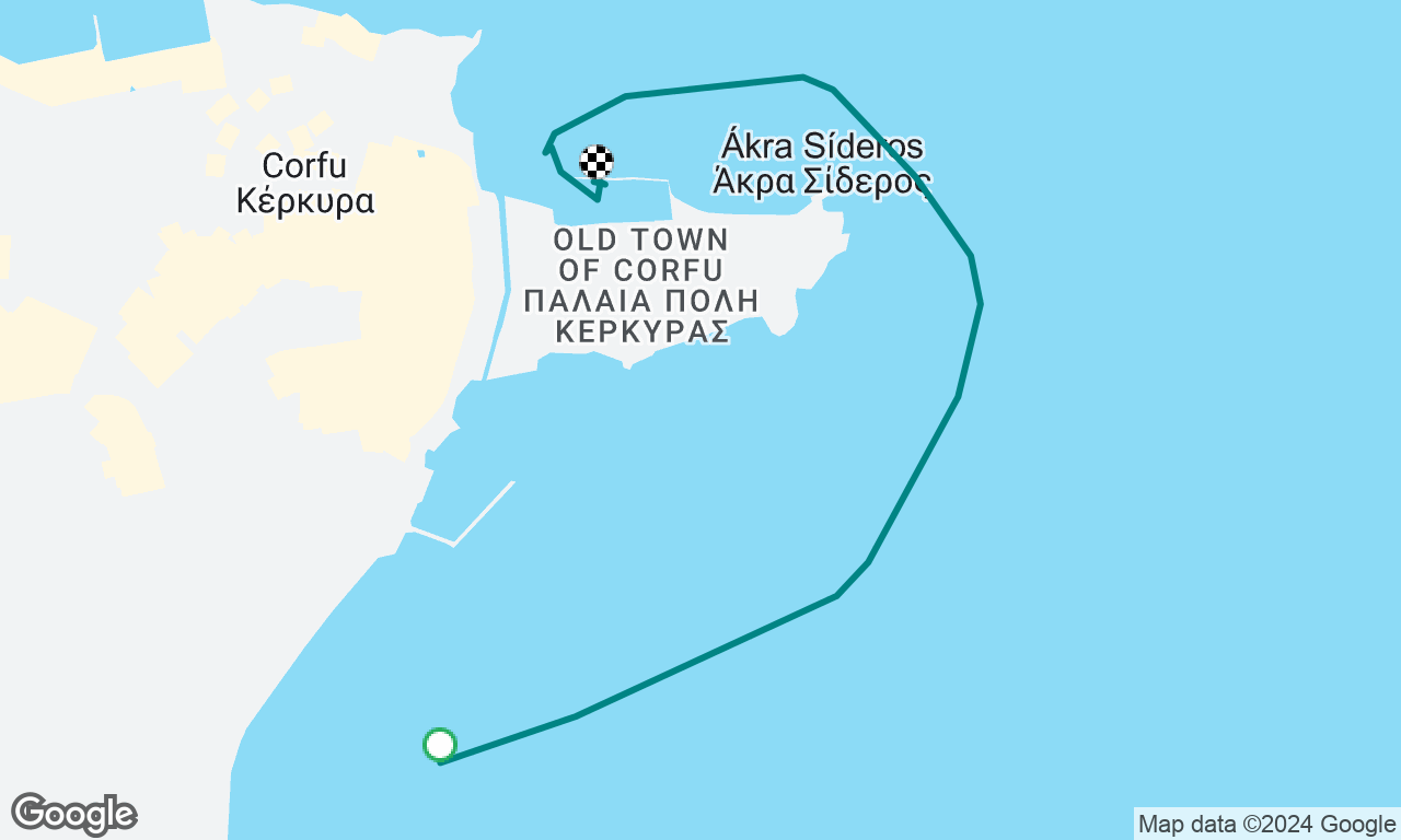 to Mandraki marina corfu