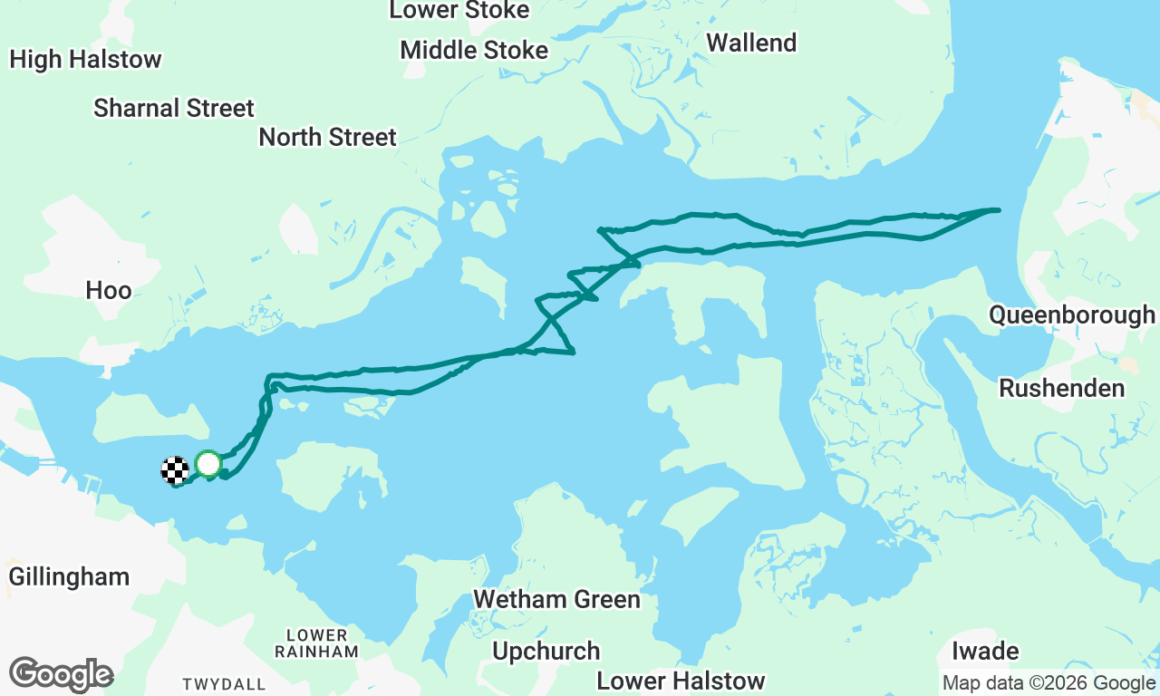 MCC to Queenborough Spit and rtn