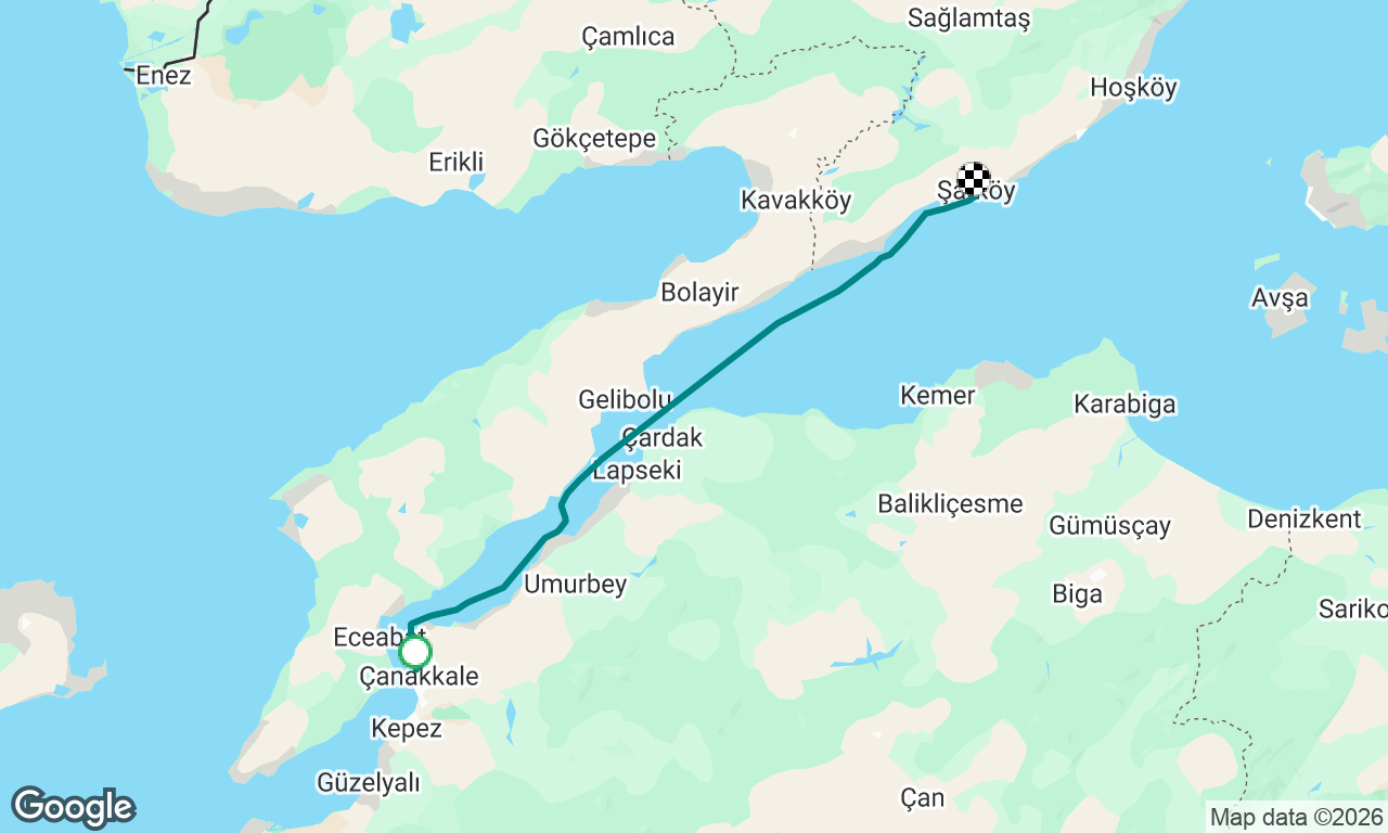 Çanakkale to Şarköy Leg