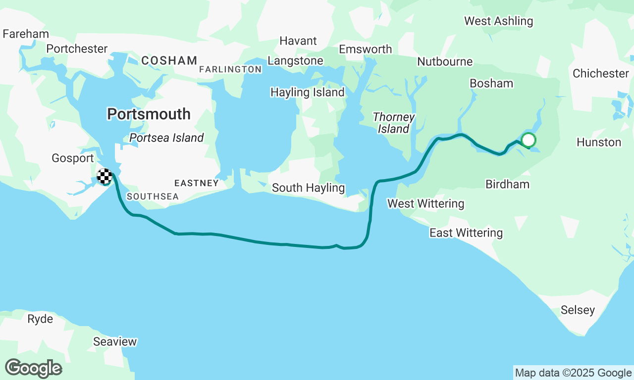 Chichester to Gosport for the end of the GBC. 