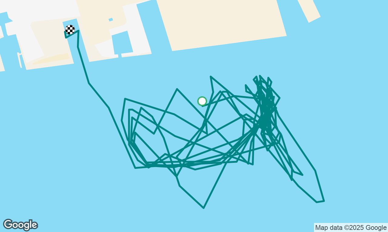 Racing practice in 13 knots wind