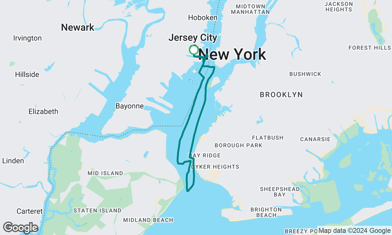 105 to the Verrazzano bridge 