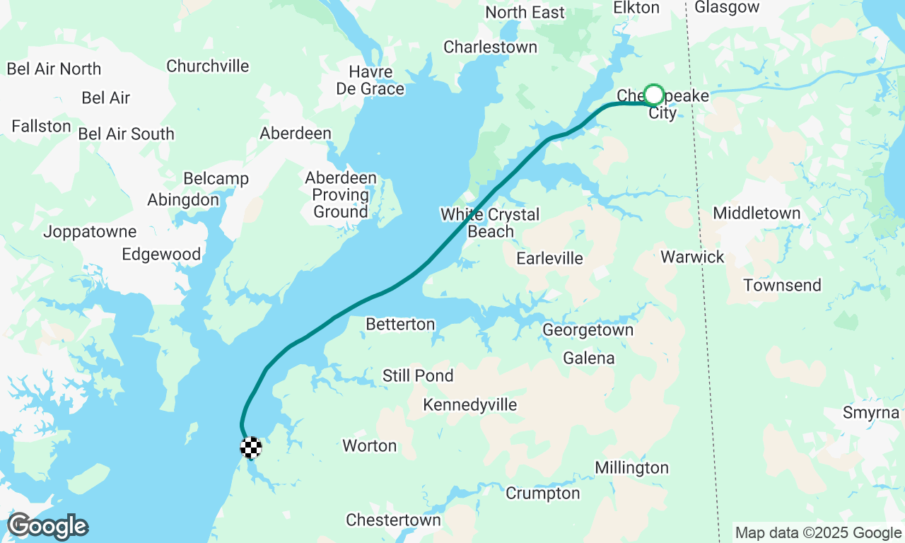 Chesapeake City to Fairlee