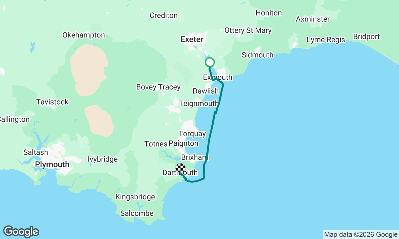 Wet sail to Dartmouth!