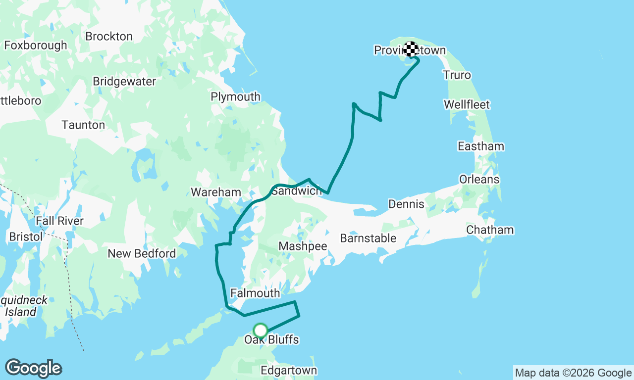 Vineyard haven to Provincetown