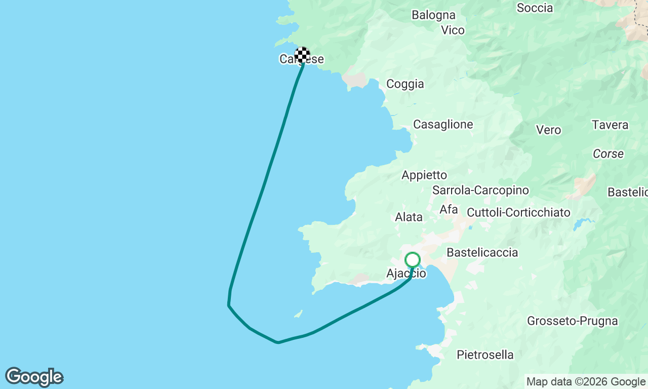 Ajaccio to cargese