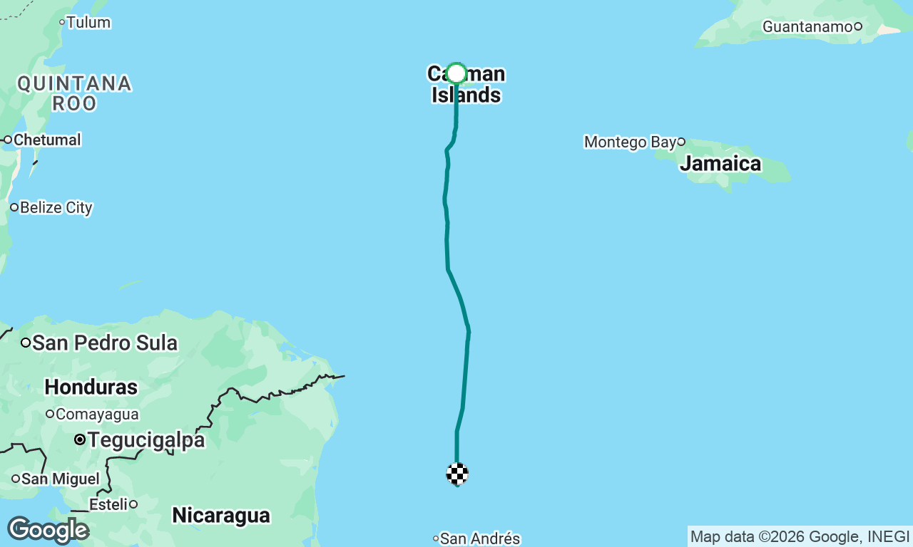Georgetown, Grand Cayman to Isla Providencia, Columbia