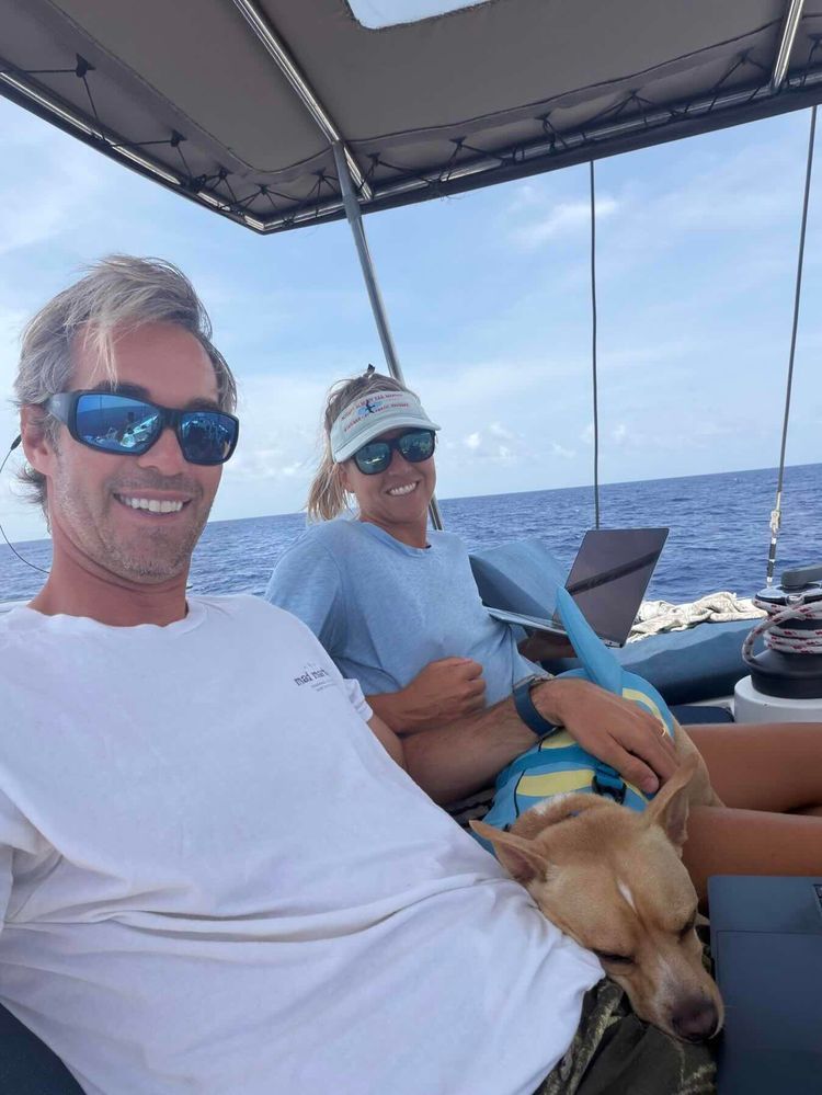 Voyage photo from Overnight crossing from Double Breasted Cay to St Augustine with a big storm! 