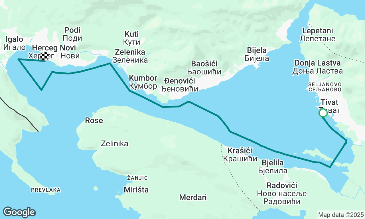 Tivat back to Herceg Novi
