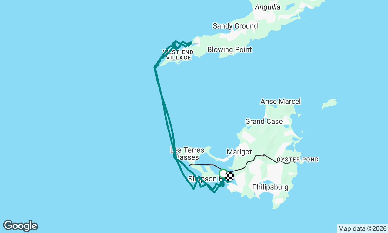 Race from Sint Maarten to Anguilla and back