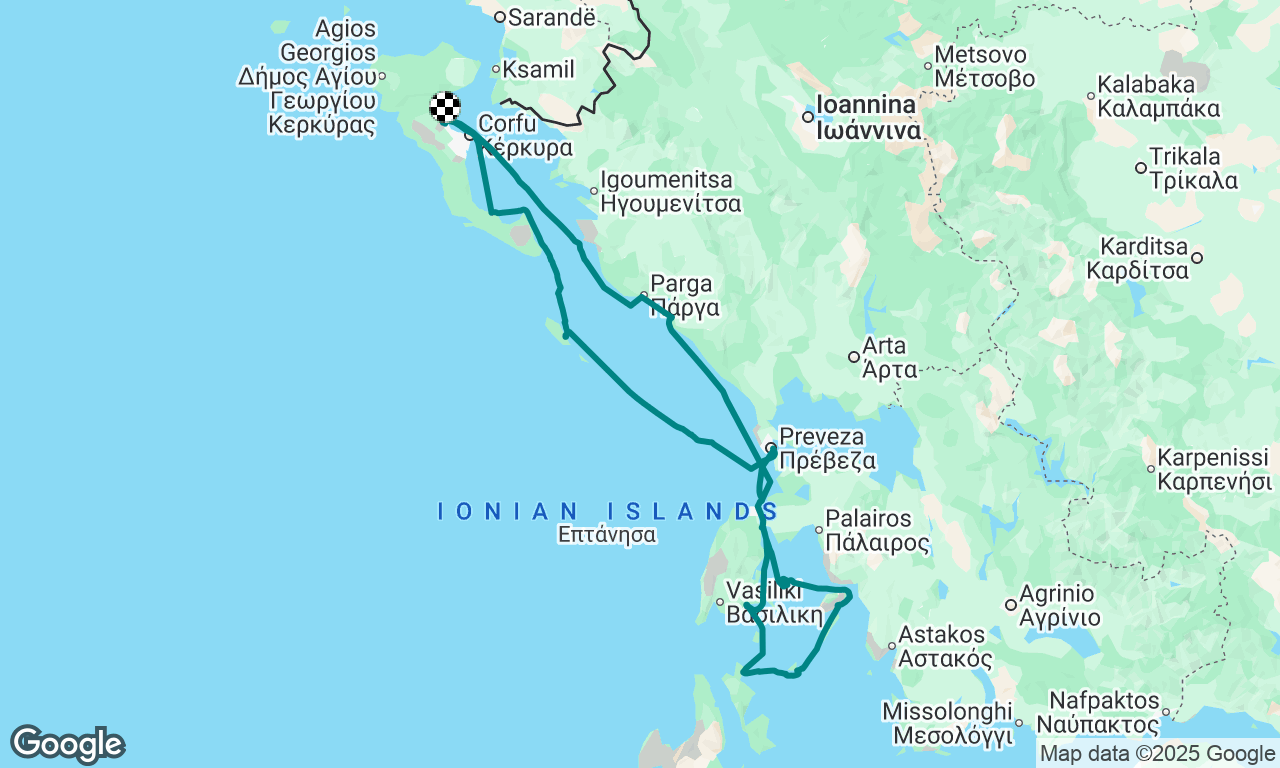 Corfu Lefkada and back 