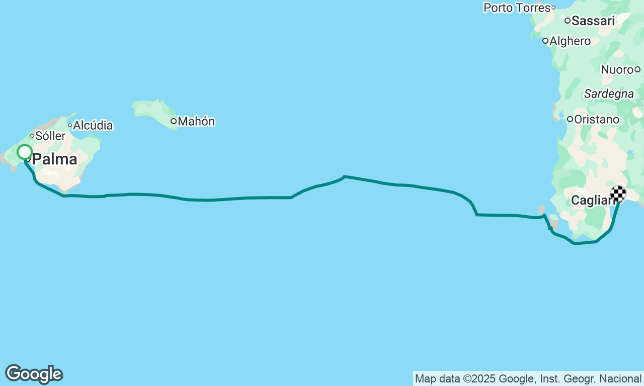 Palma to Cagliari 