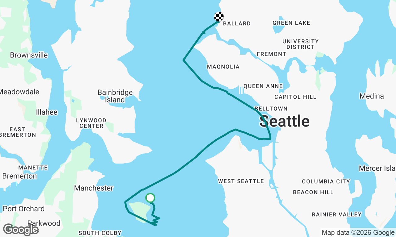 Blake Island, Downtown, Elliot Bay, Shilshole