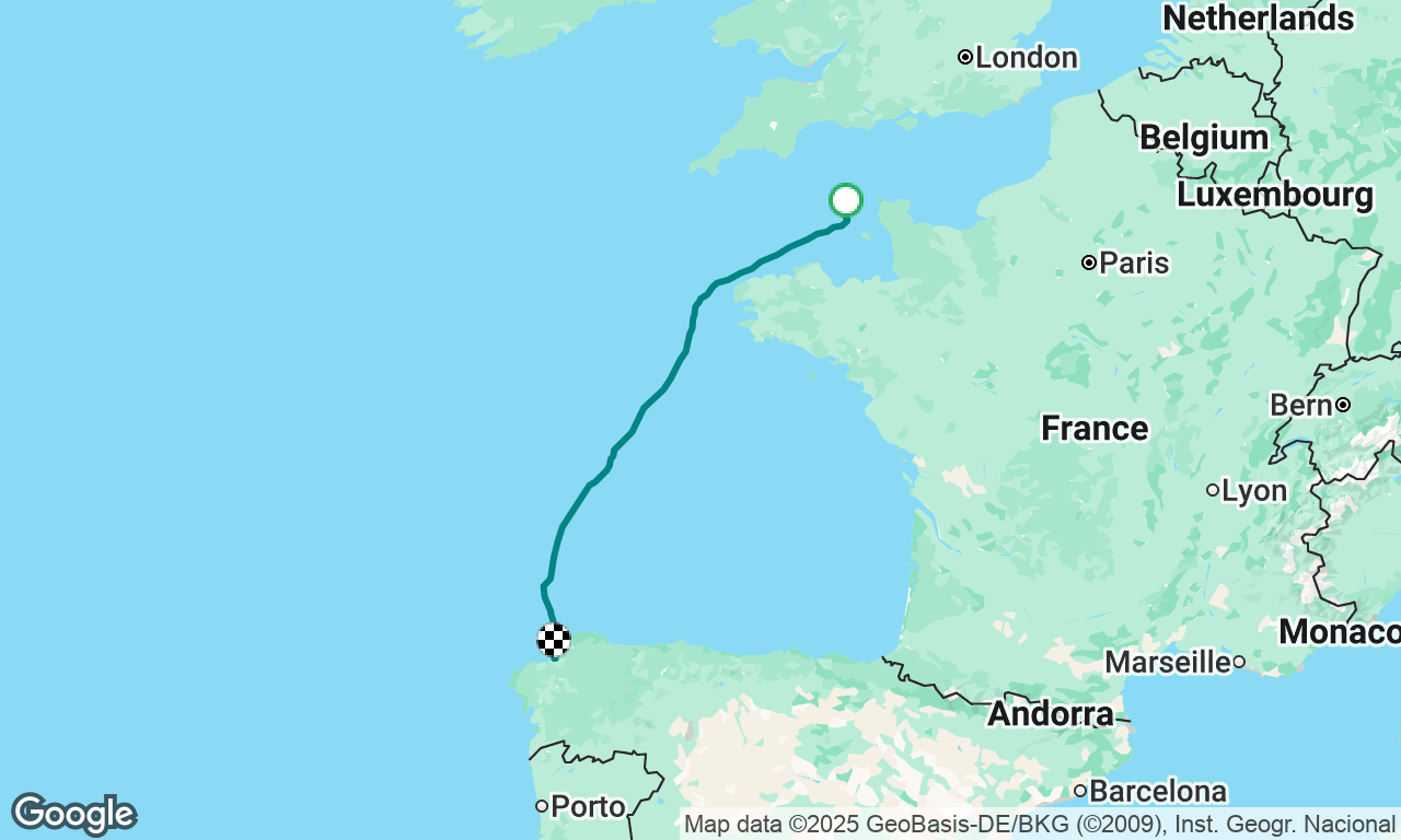 Guernsey to A Coruña (Biscay)