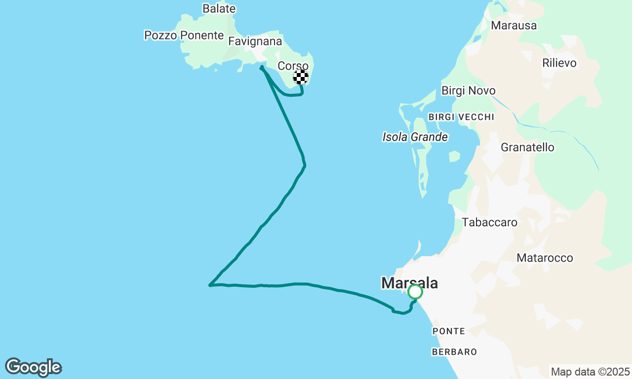 Dom.28/9 da Marsala a Favignana