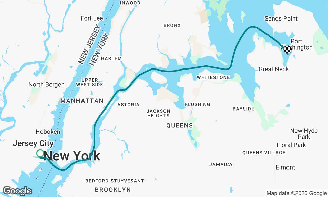 Liberty Landing to Port Washington