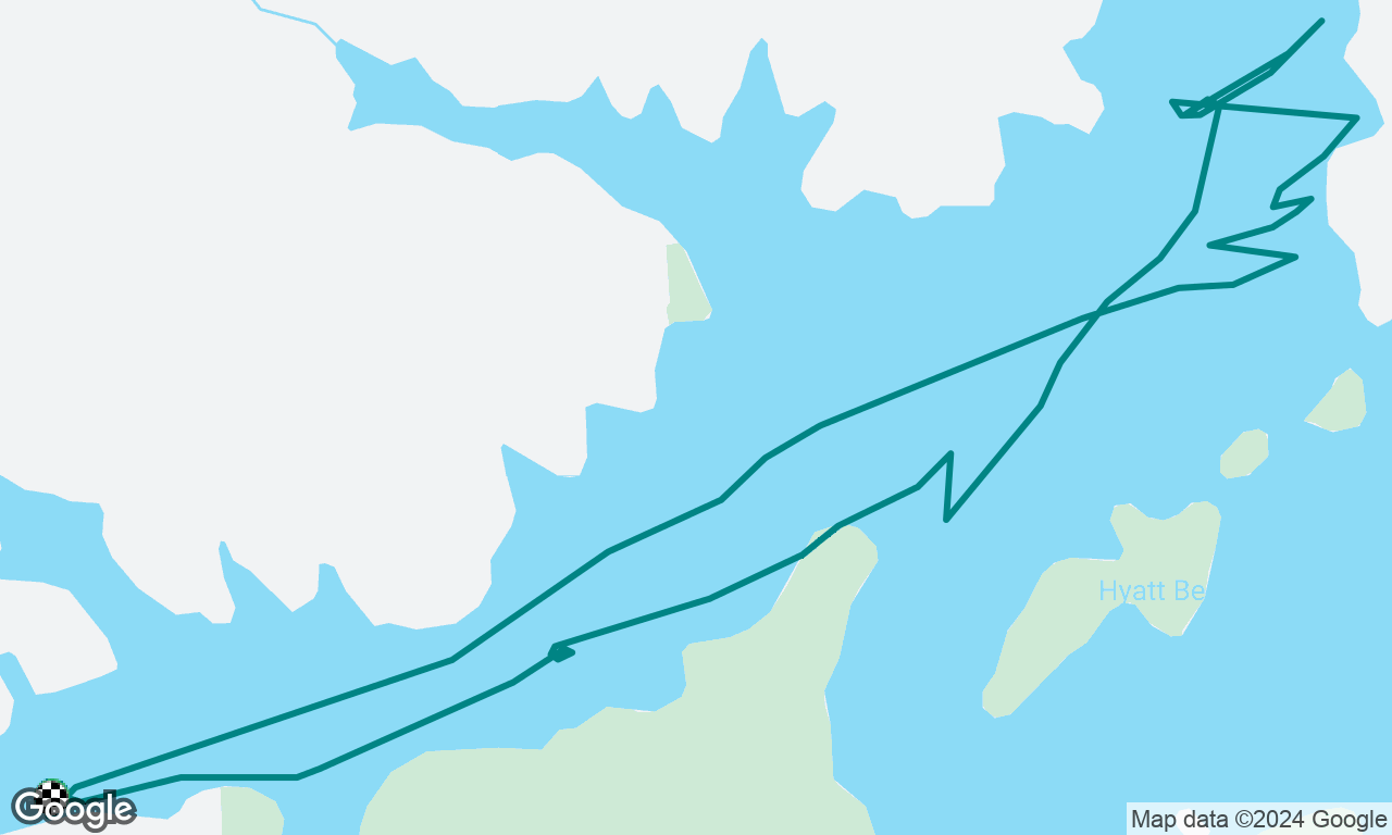 Lake Nottely Tacking 5-7 knot winds 