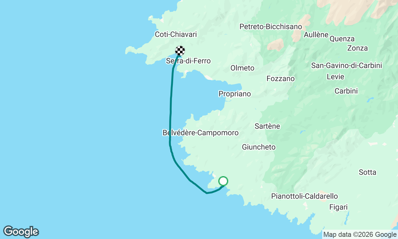 Nice sail up Corsica 