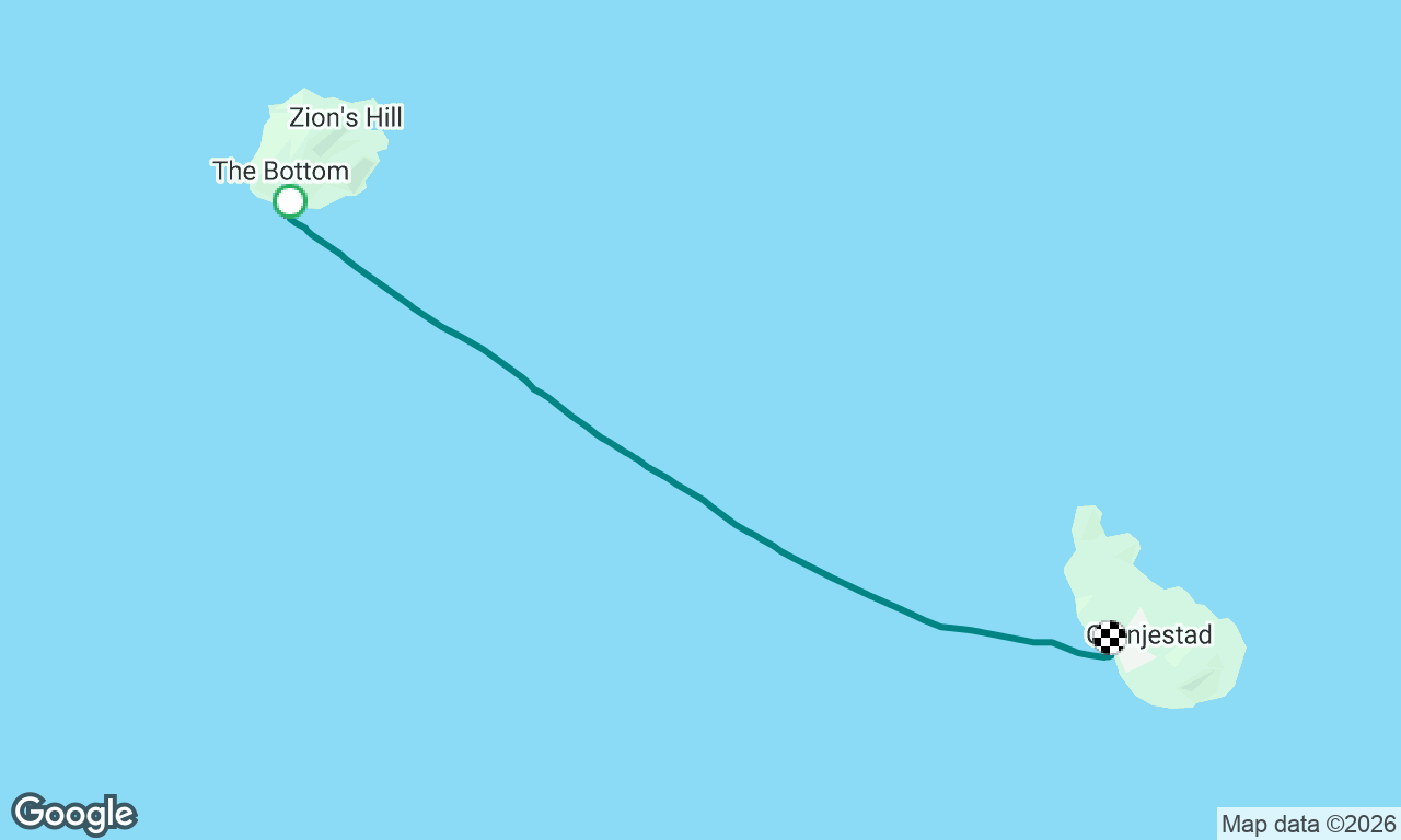 Saba to Sint Eustatius 