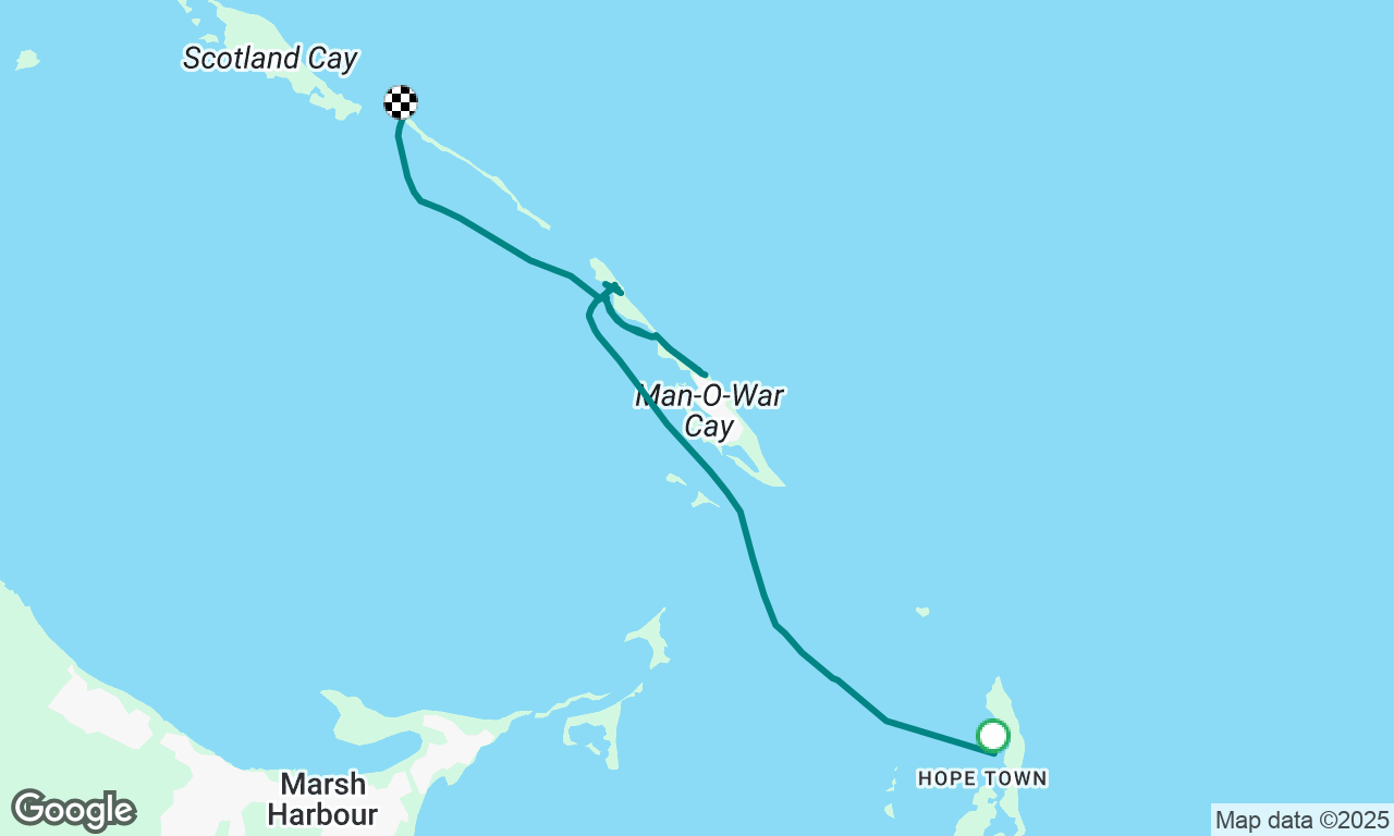 Elbow Cay to Fowl Cay (national park!)