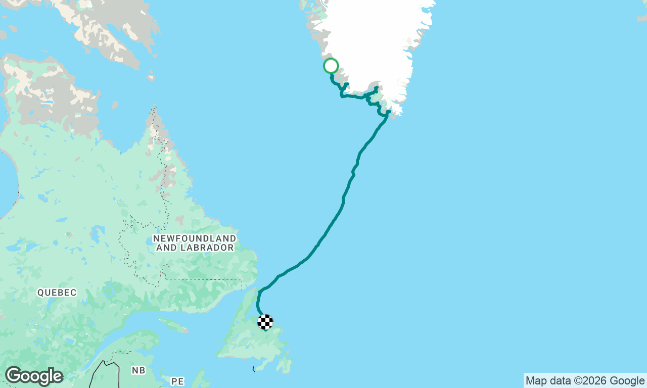 Return trip to Canada from Greenland Sept 2026