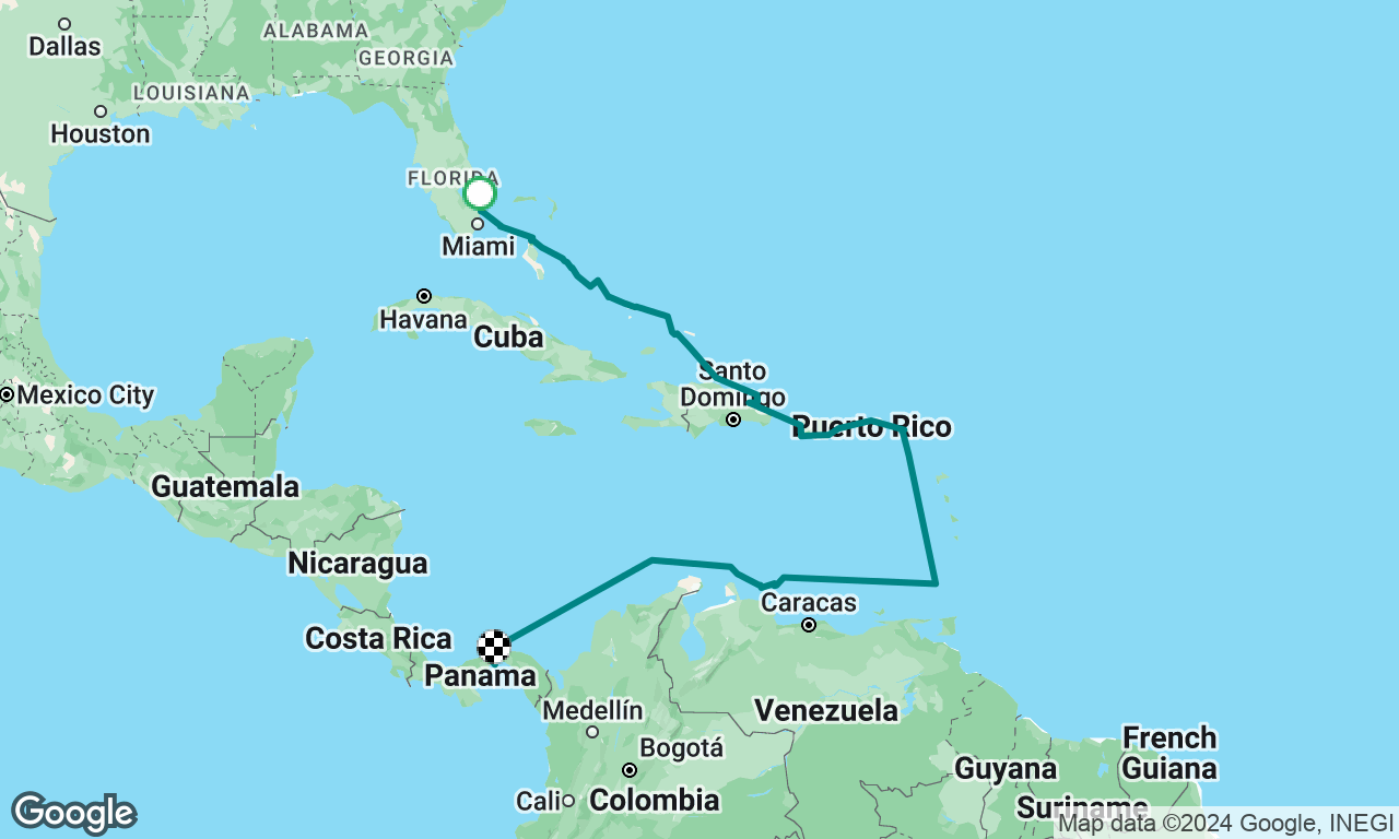 Florida to Panama